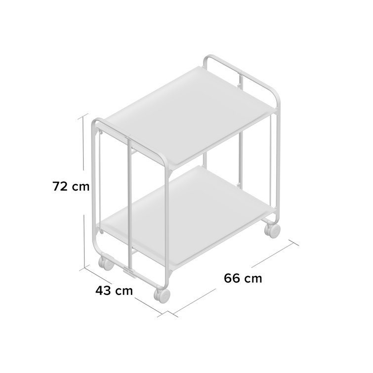 Symple Stuff Folding 2 Tier Kitchen Trolley & Reviews Wayfair.co.uk